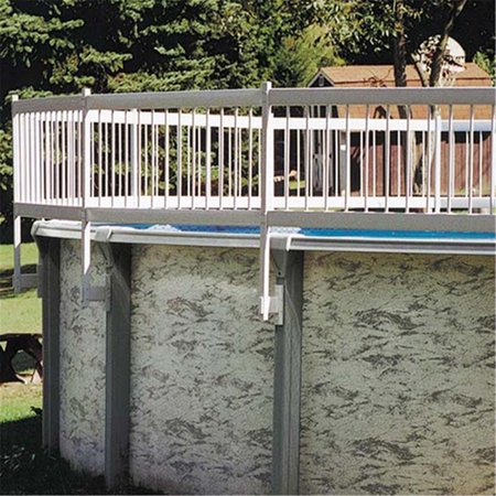 GLI POOL PRODUCTS 30-BKIT-WHT Protech-A-Pool Above Ground Fence 3 Section Base Kit 30BKITWHT